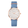 Hodinky Rosefield The West Village Rose Gold White / Airy Blue