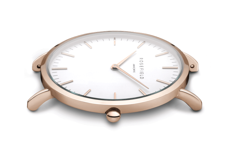 The Tribeca Rosegold White/Brown